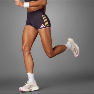 Adidas Adizero Promo Running Booty tights Shorts Purple Women Medium